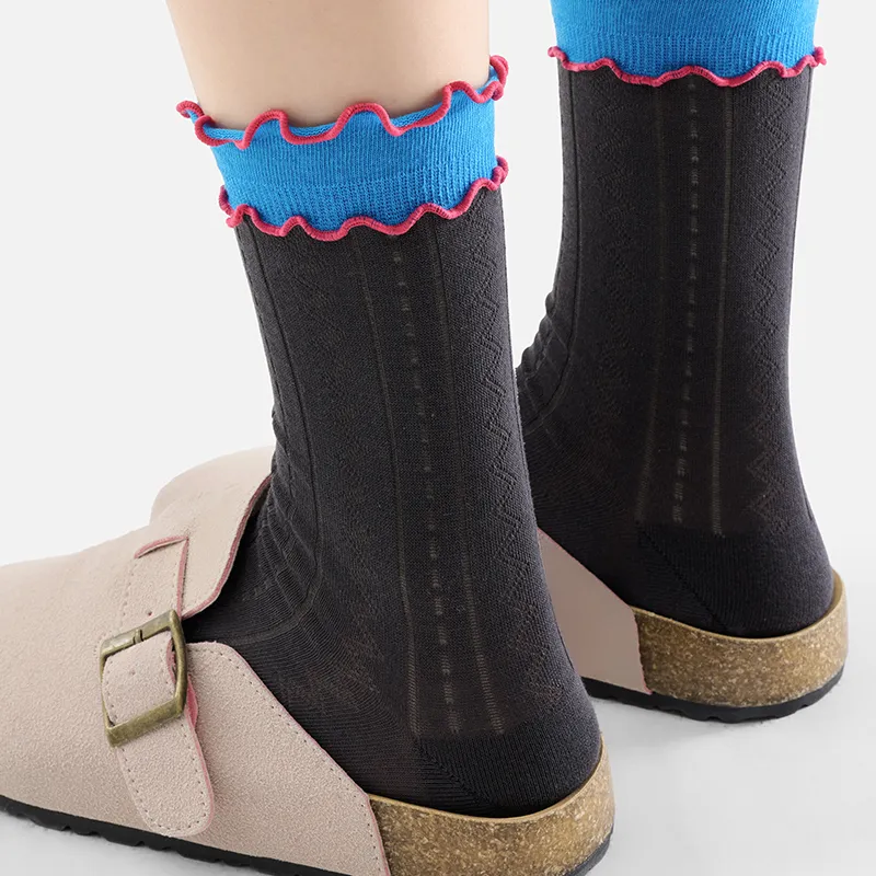 SHIWAJI Mid Calf Socks Women's Combo Set-2