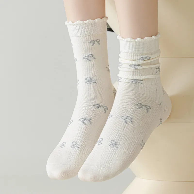 SHIWAJI Mid Calf Socks Women's 3 Pack-9