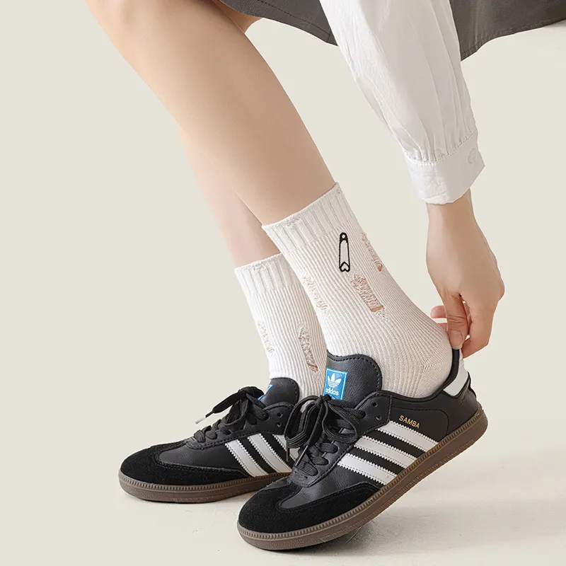 SHIWAJI Mid Calf Socks Women's 4 Pack-5