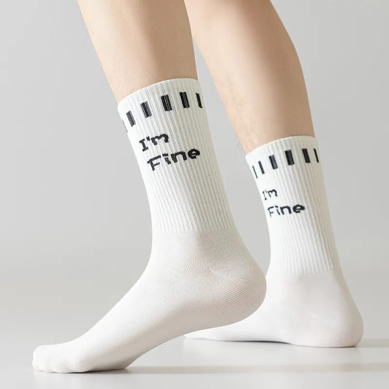 SHIWAJI Mid Calf Socks Men's 4 Pack-5