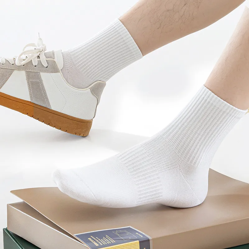 SHIWAJI Mid Calf Socks Men's 5 Pack-6