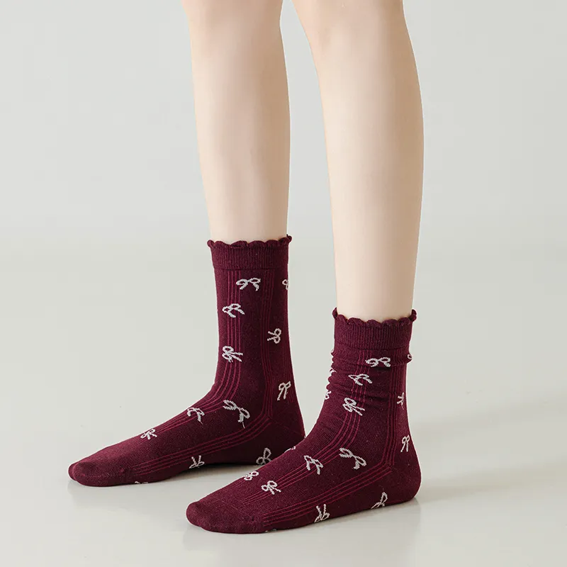 SHIWAJI Mid Calf Socks Women's 3 Pack-13