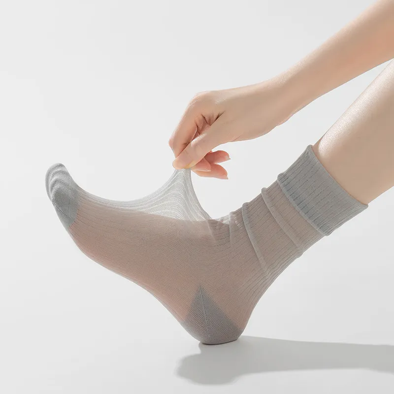 SHIWAJI Mid Calf Socks Women's 3 Pack-2