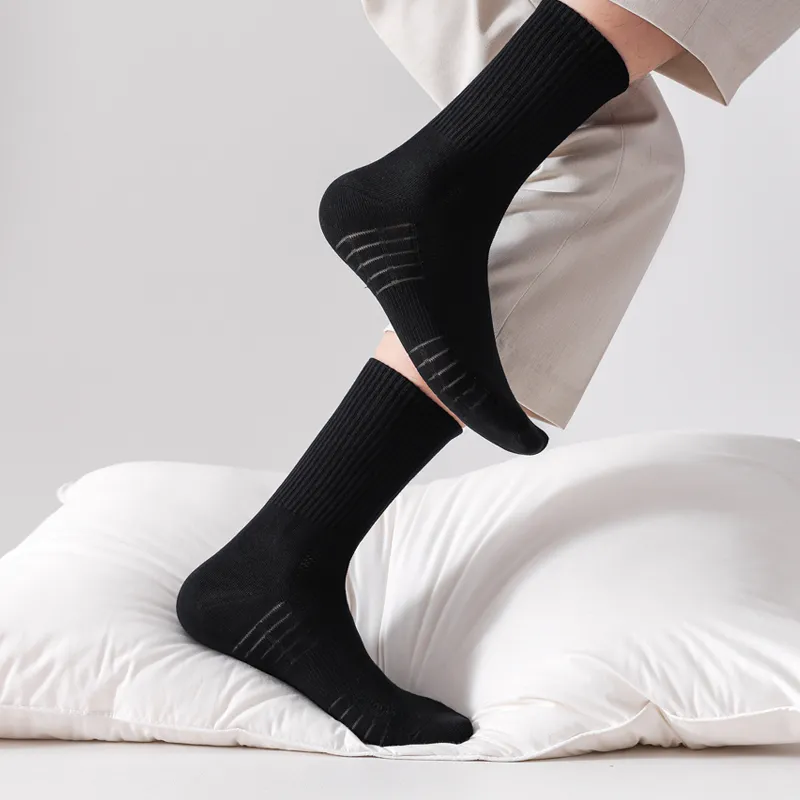 SHIWAJI Mid Calf Socks Men's 4 Pack-4