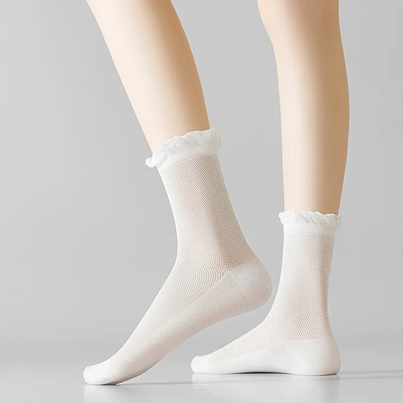 SHIWAJI Mid Calf Socks Women's 5 Pack-1
