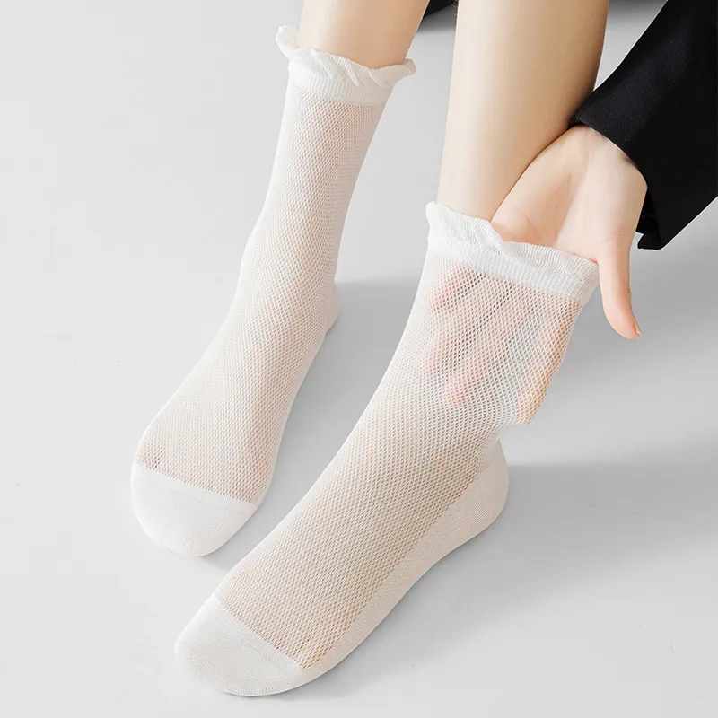 SHIWAJI Mid Calf Socks Women's 5 Pack-6