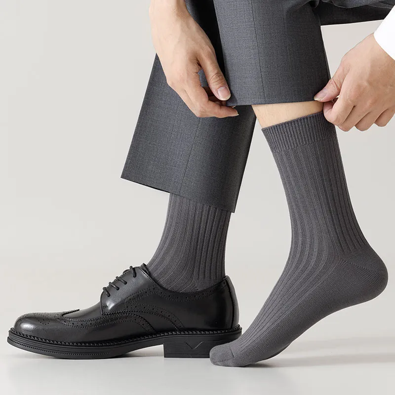 SHIWAJI Mid Calf Socks Men's 5 Pack-10
