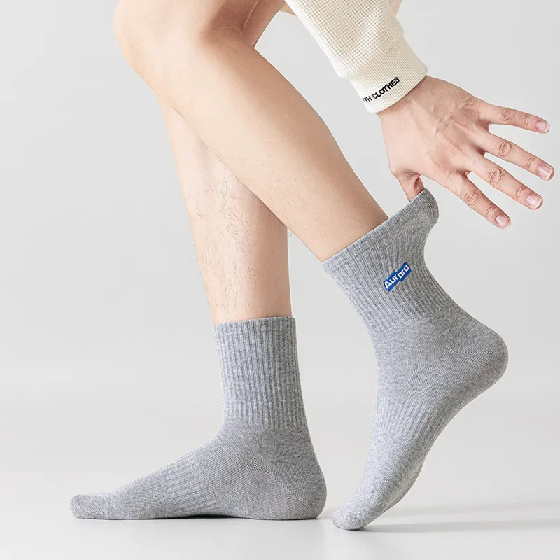 SHIWAJI Mid Calf Socks Men's 4 Pack-9
