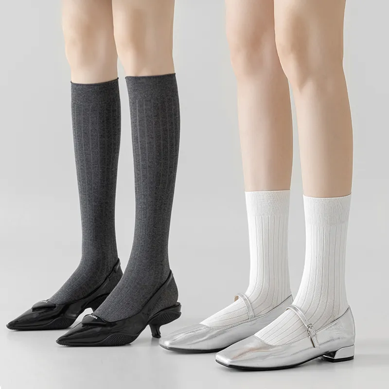 SHIWAJI Mid Calf Socks Women's 3 Pack-13