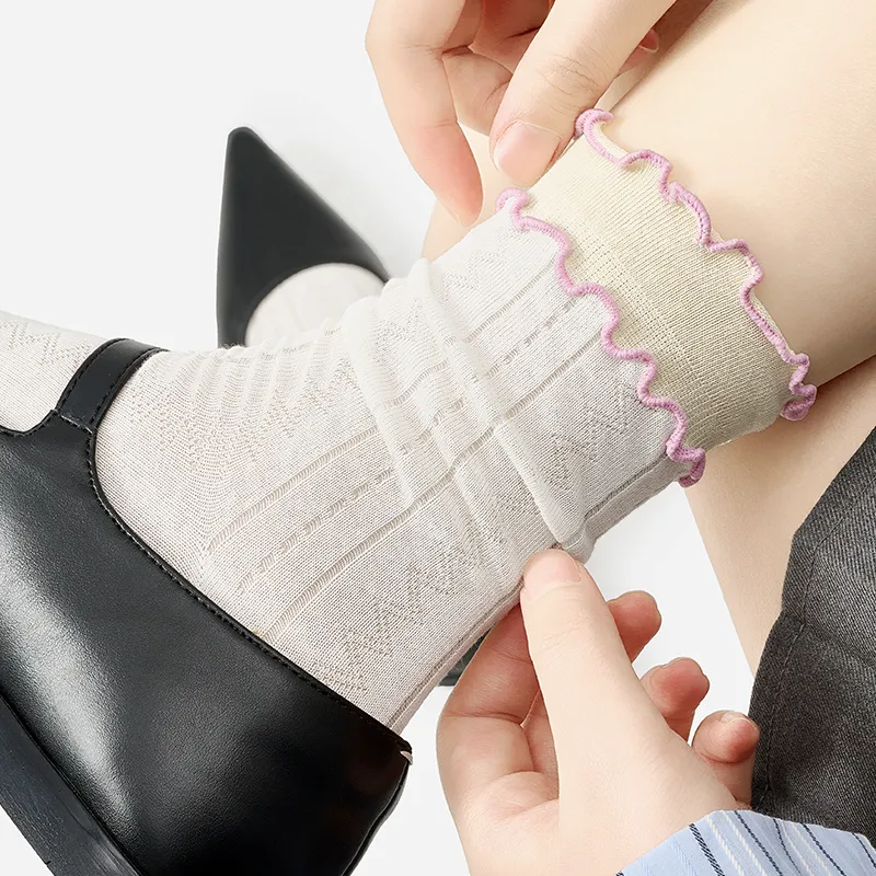 SHIWAJI Mid Calf Socks Women's Combo Set-6