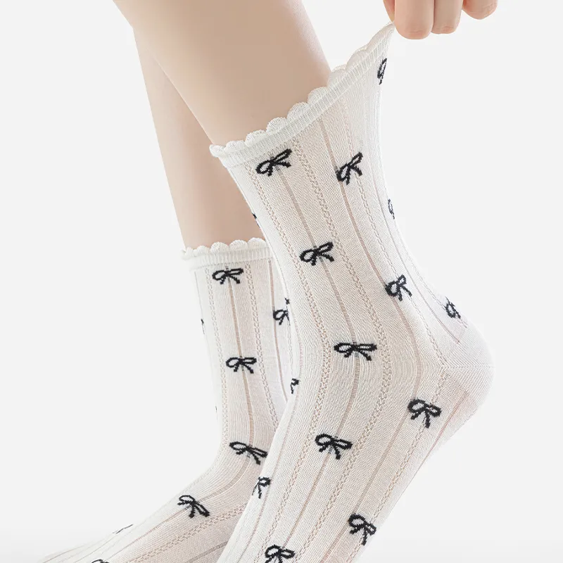 SHIWAJI Mid-Calf Socks Women's 3 Pack-4