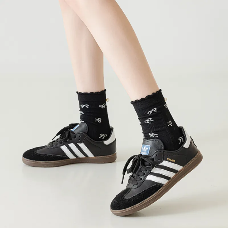 SHIWAJI Mid Calf Socks Women's 3 Pack-1