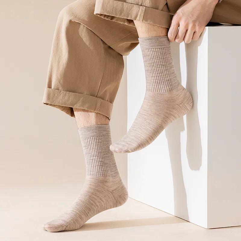SHIWAJI Mid Calf Socks Men's 4 Pack-10
