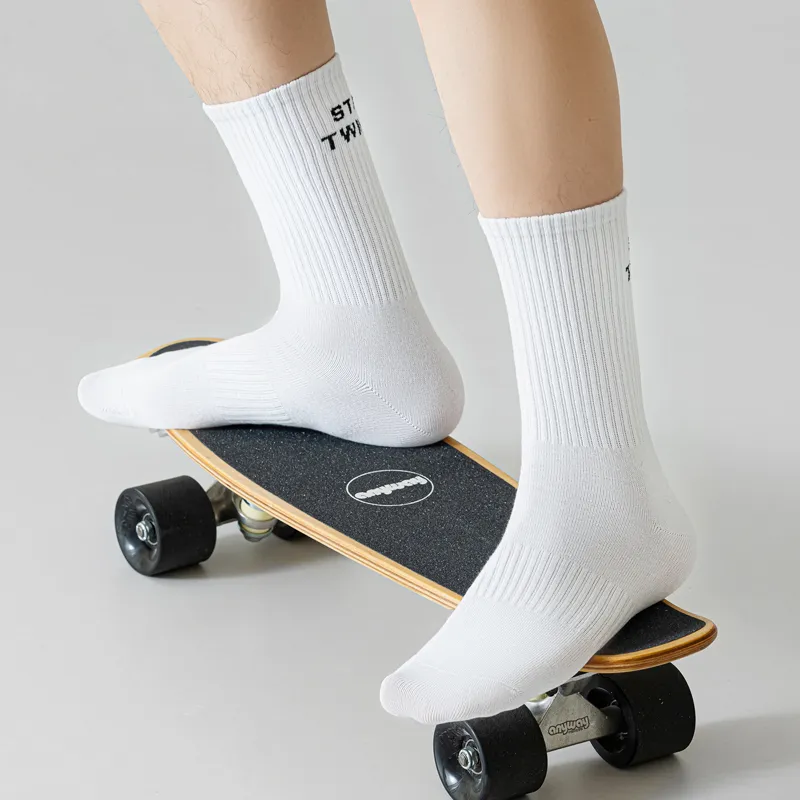 SHIWAJI Mid Calf Socks Men's 4 Pack-6