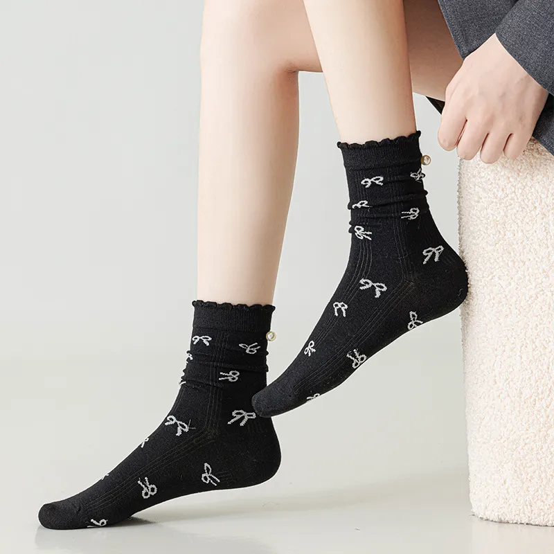 SHIWAJI Mid Calf Socks Women's 3 Pack-6