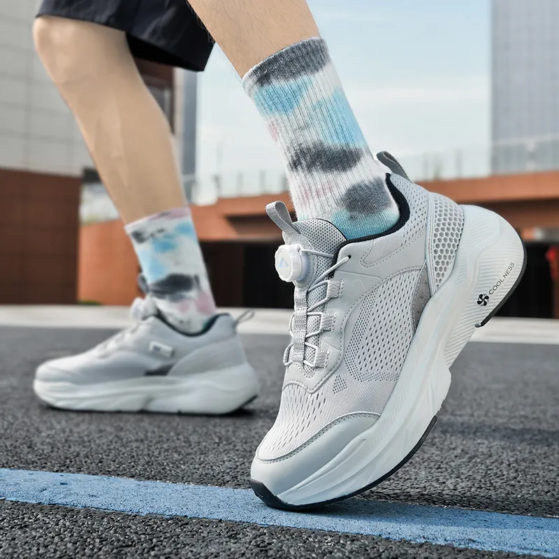 TEPOR Anti Slip Wear Resistant Low Top Running Shoes Unisex-7