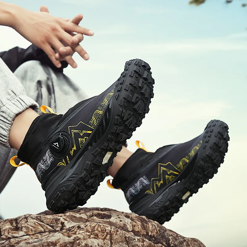TEPOR Anti Slip Wear Resistant High Top Casual Shoes Men's-14