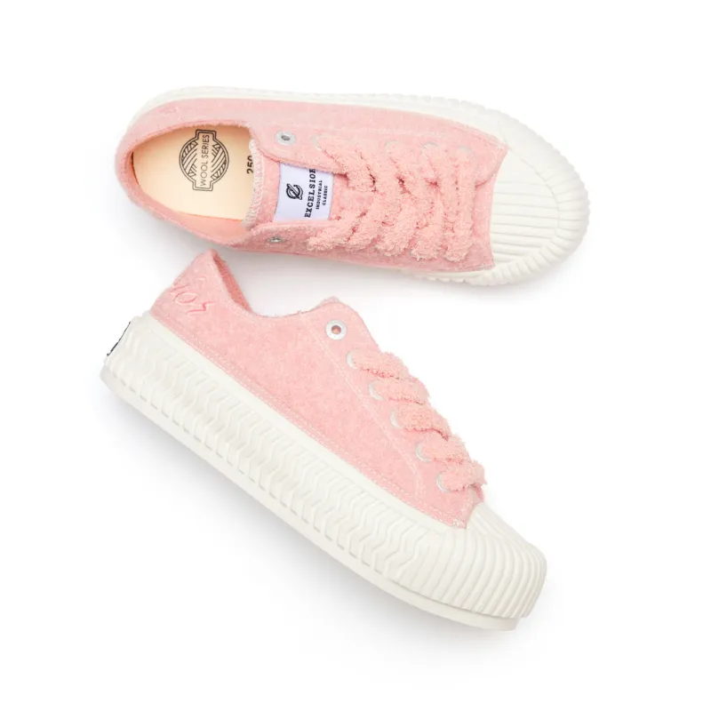 Excelsior Canvas Shoes Unisex Low Top Light Gray/Black/Dark Brown/Ecru/Pink-22