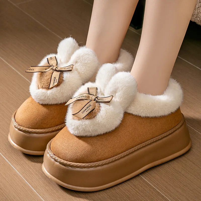 LUNNIFEIYA Home Slippers Black/Coffee/Khaki-5