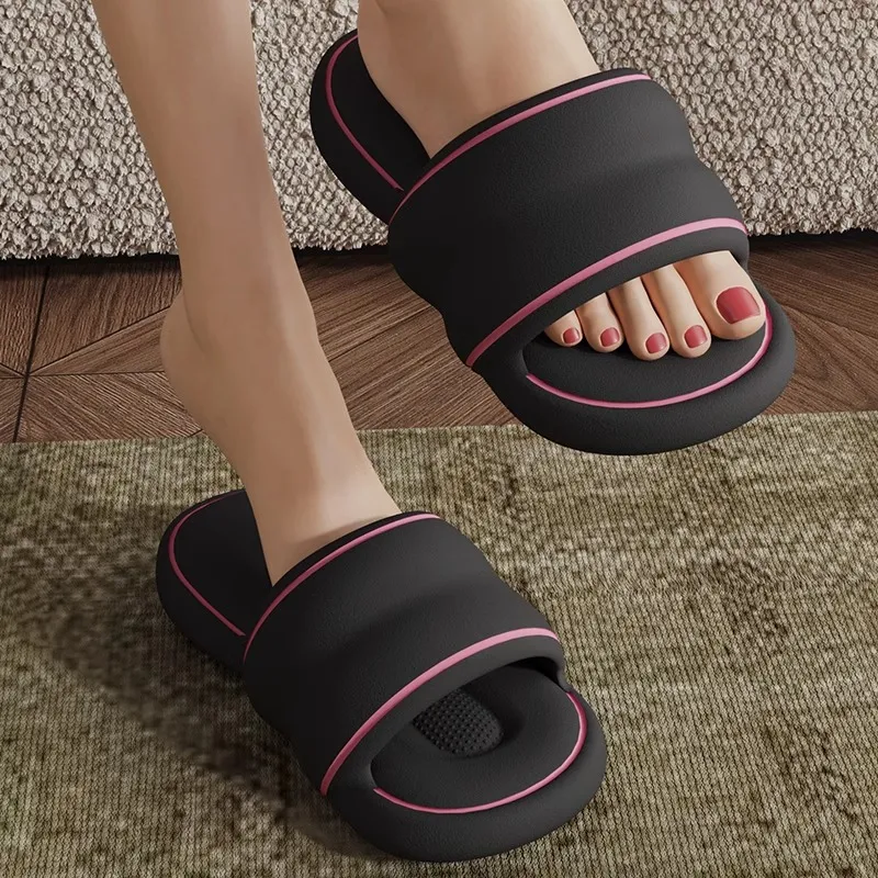 LUNNIFEIYA EVA Squashy And Bouncy Feeling Quiet Slippers For Summer Home Indoor Bathroom Bathing Slip Resistant-4