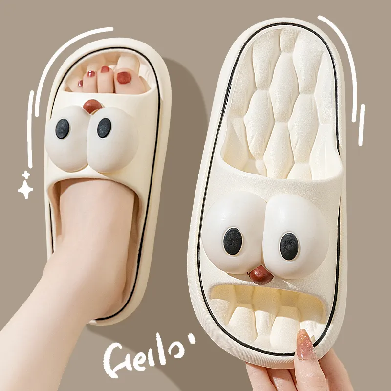 LUNNIFEIYA Summer Outerwear Platform Squashy And Bouncy Feeling Home Indoor Slip Resistant Cute Sandal-2