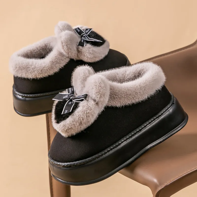 LUNNIFEIYA Home Slippers Black/Coffee/Khaki-1