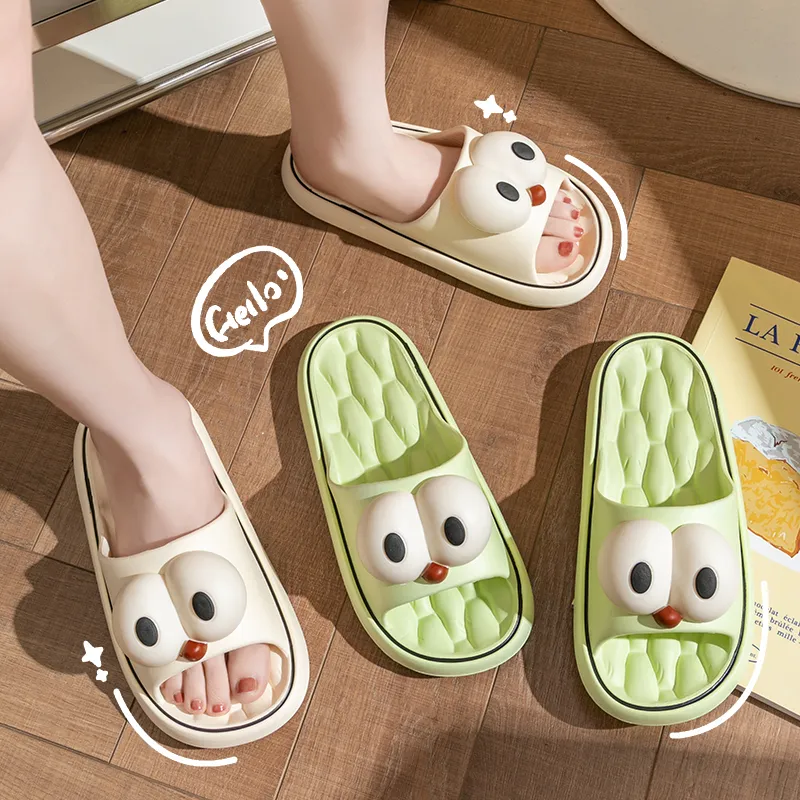 LUNNIFEIYA Summer Outerwear Platform Squashy And Bouncy Feeling Home Indoor Slip Resistant Cute Sandal-3