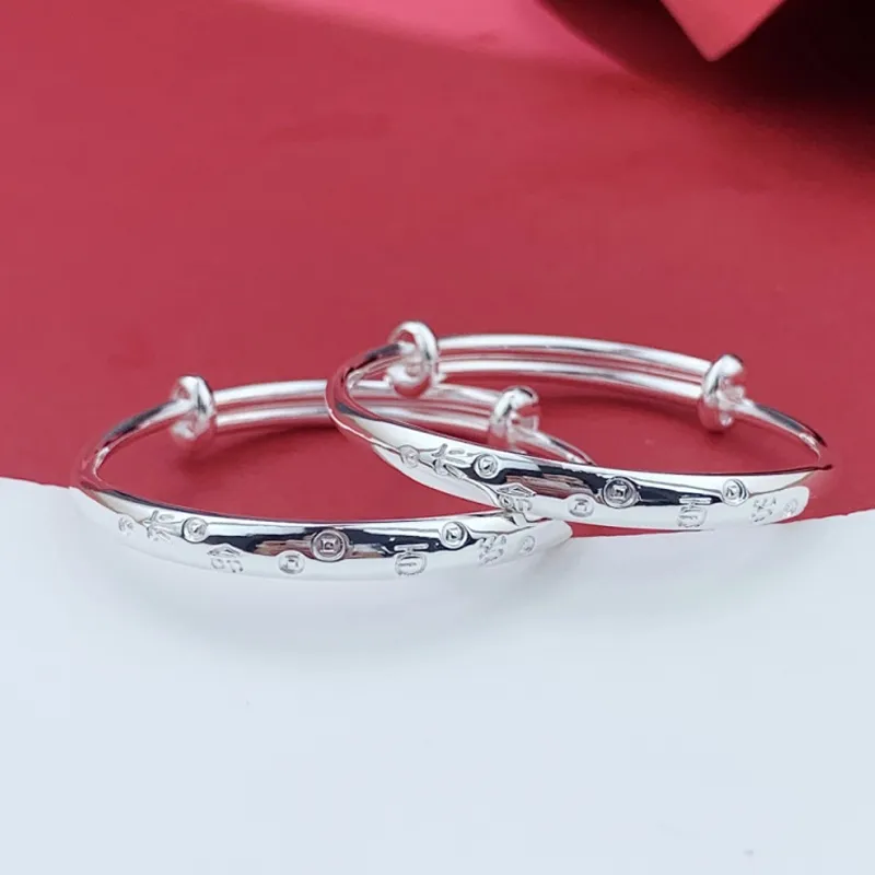 Phoenix Temple Jewelry S999 Fine Silver Sterling Silver Bracelets Kids'-1