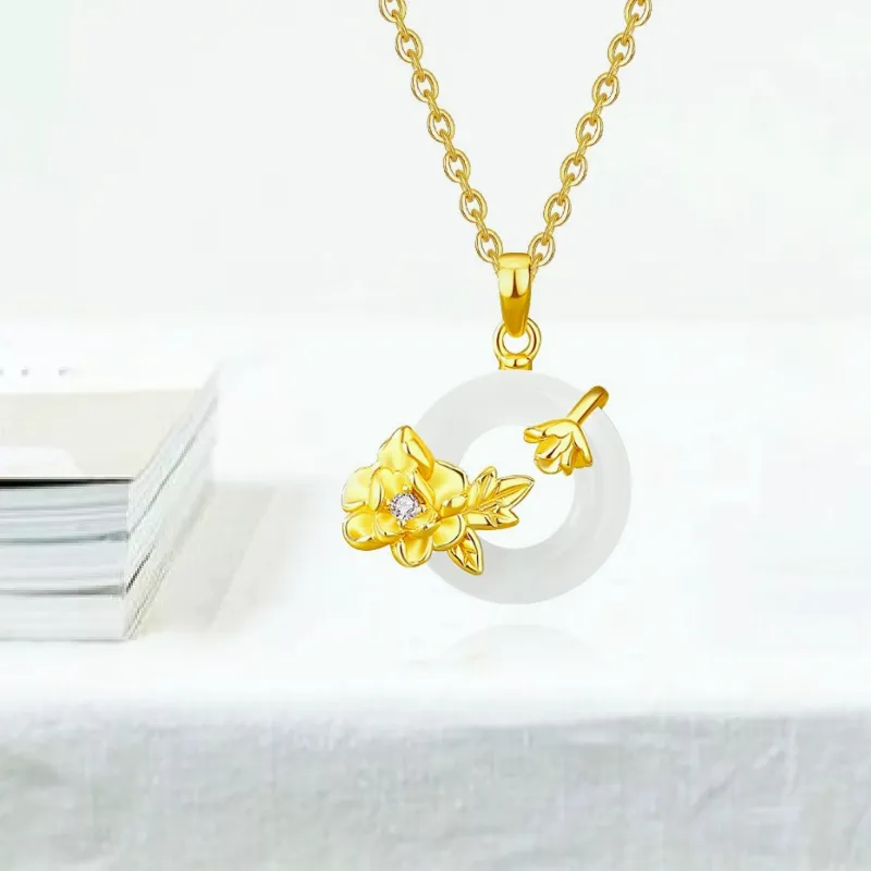 Phoenix Temple Jewelry Chalcedony Necklaces Women's-4