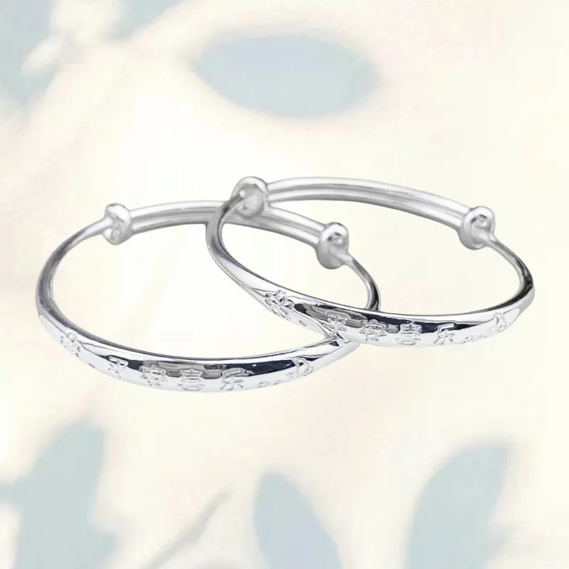 Phoenix Temple Jewelry 999 Fine Silver Sterling Silver Bracelets Kids'-4