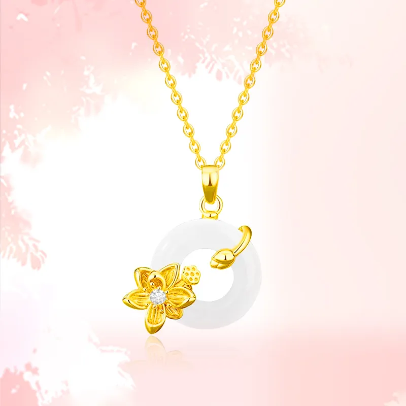 Phoenix Temple Jewelry Chalcedony Jade Necklaces Women's-2