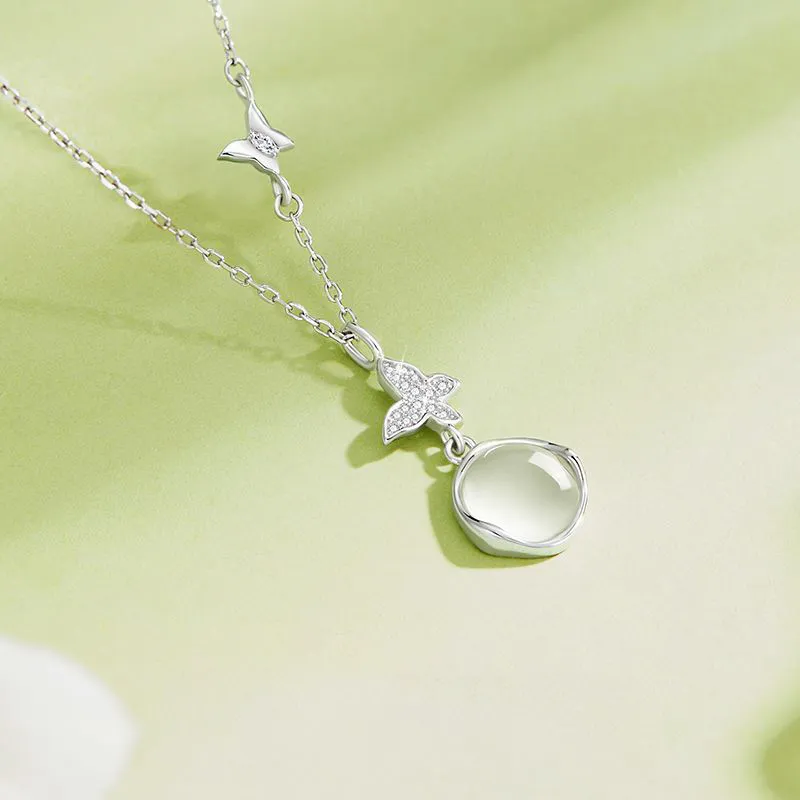 Phoenix Temple Jewelry Chalcedony Jade Necklaces Women's-2