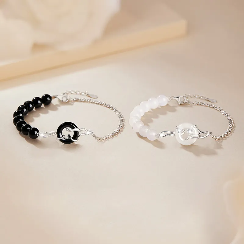 Phoenix Temple Jewelry Obsidian Bracelets Unisex-4