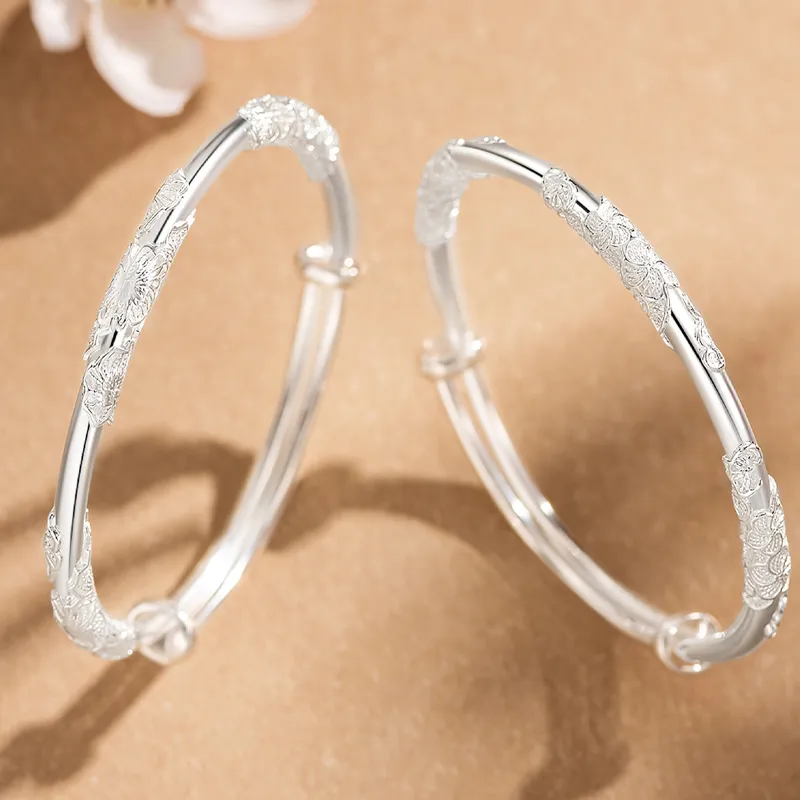 Phoenix Temple Jewelry 999 Fine Silver Sterling Silver Bracelets Women's-20