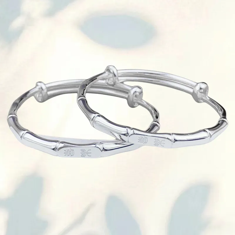 Phoenix Temple Jewelry 999 Fine Silver Bangles Kids'-4