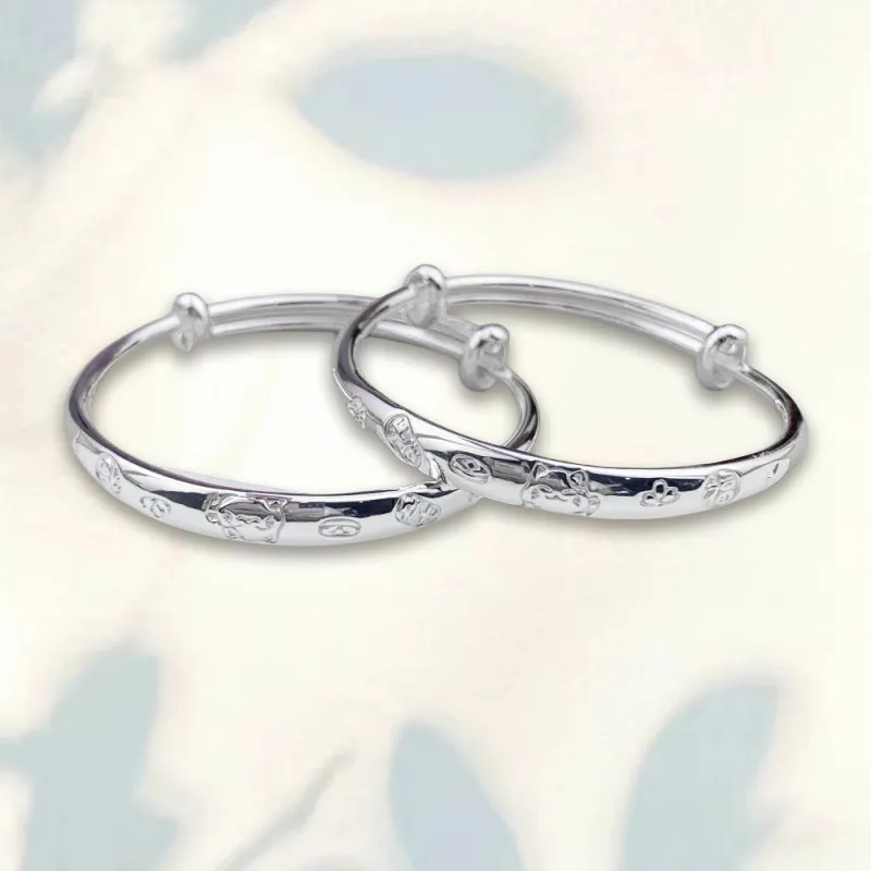 Phoenix Temple Jewelry 999 Fine Silver Sterling Silver Bracelets Kids'-4