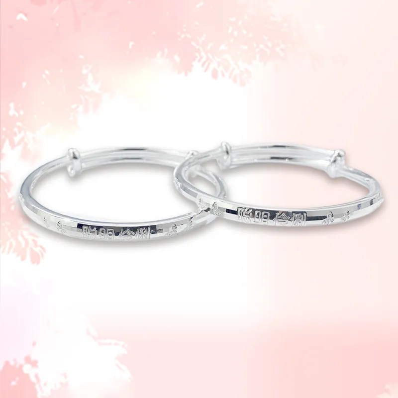 Phoenix Temple Jewelry 999 Fine Silver Bangles Kids'-5