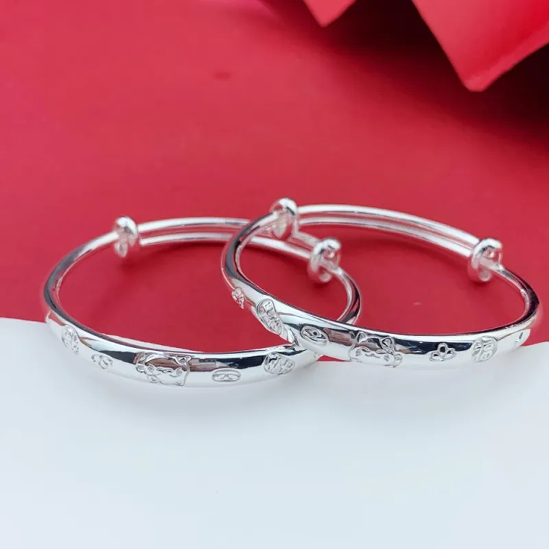 Phoenix Temple Jewelry 999 Fine Silver Sterling Silver Bracelets Kids'-1