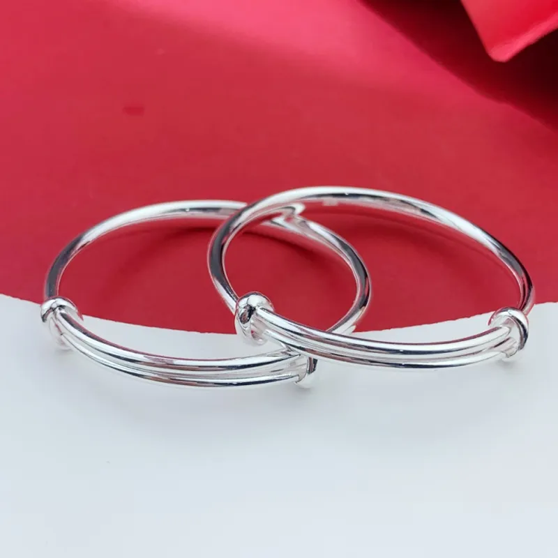 Phoenix Temple Jewelry 999 Fine Silver Bangles Kids'-2