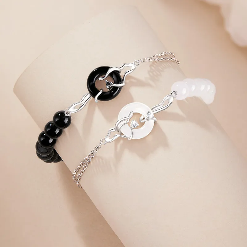 Phoenix Temple Jewelry Obsidian Bracelets Unisex-6
