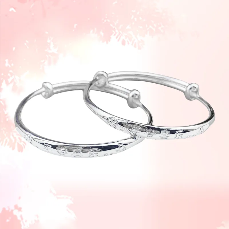 Phoenix Temple Jewelry 999 Fine Silver Sterling Silver Bracelets Kids'-5