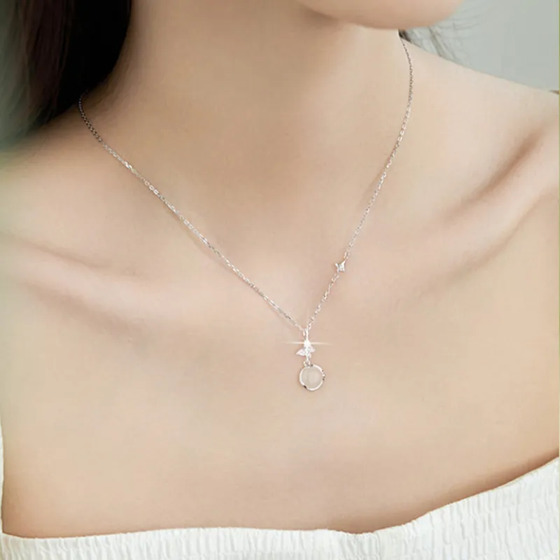 Phoenix Temple Jewelry Chalcedony Jade Necklaces Women's-4