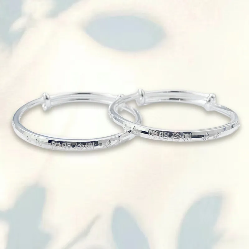 Phoenix Temple Jewelry 999 Fine Silver Bangles Kids'-4