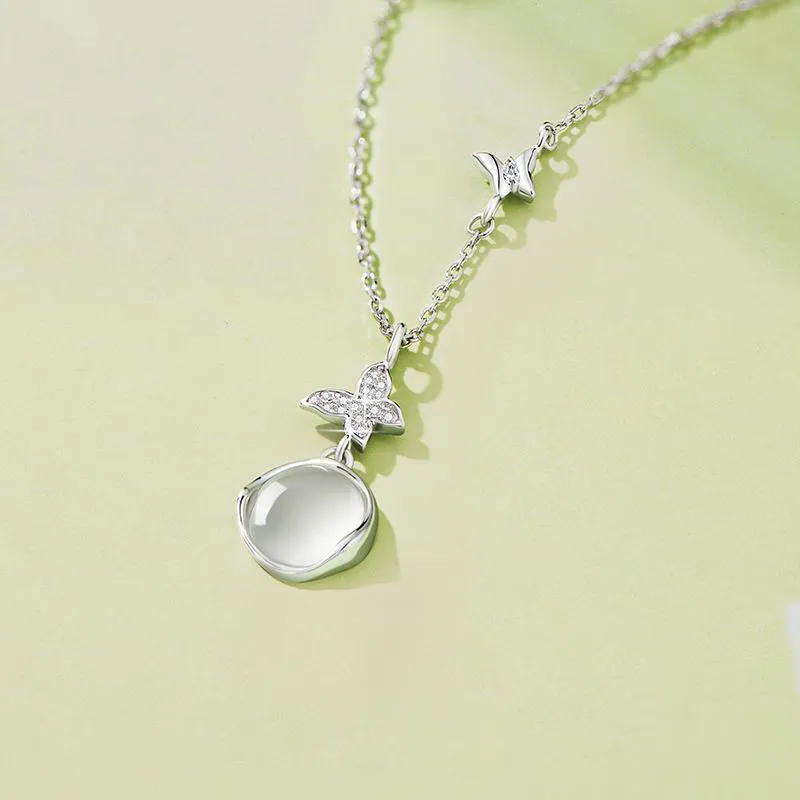 Phoenix Temple Jewelry Chalcedony Jade Necklaces Women's-1
