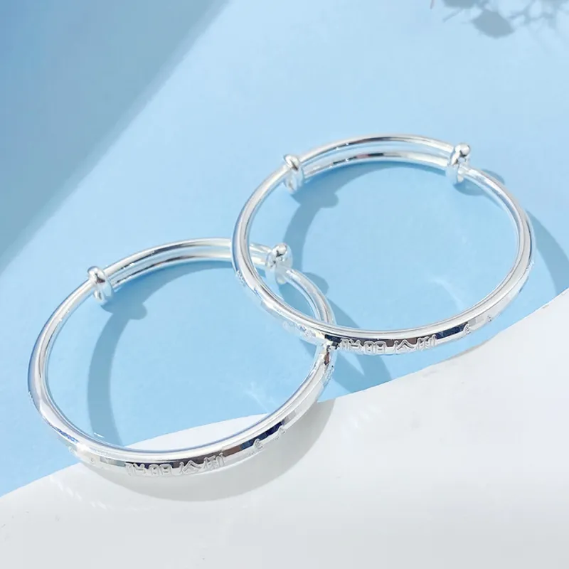 Phoenix Temple Jewelry 999 Fine Silver Bangles Kids'-3