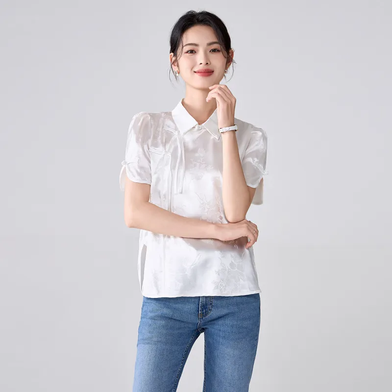 Love Elaine Shirt Women's White-4