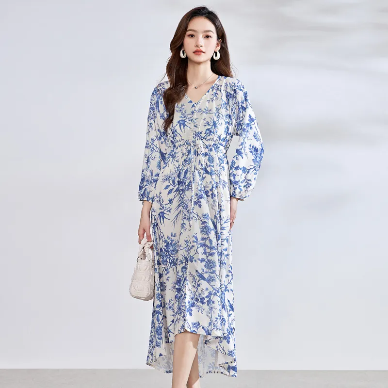 Love Elaine Long Sleeved Dress Women's Blue-2