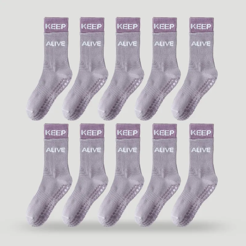 BEAR UNION Yoga Sprot Mid-Calf Socks Women's Combo Set-12
