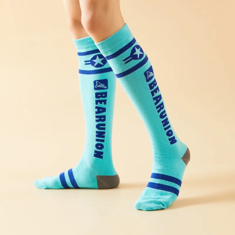 BEAR UNION Knee High Socks Unisex Combo Set-40