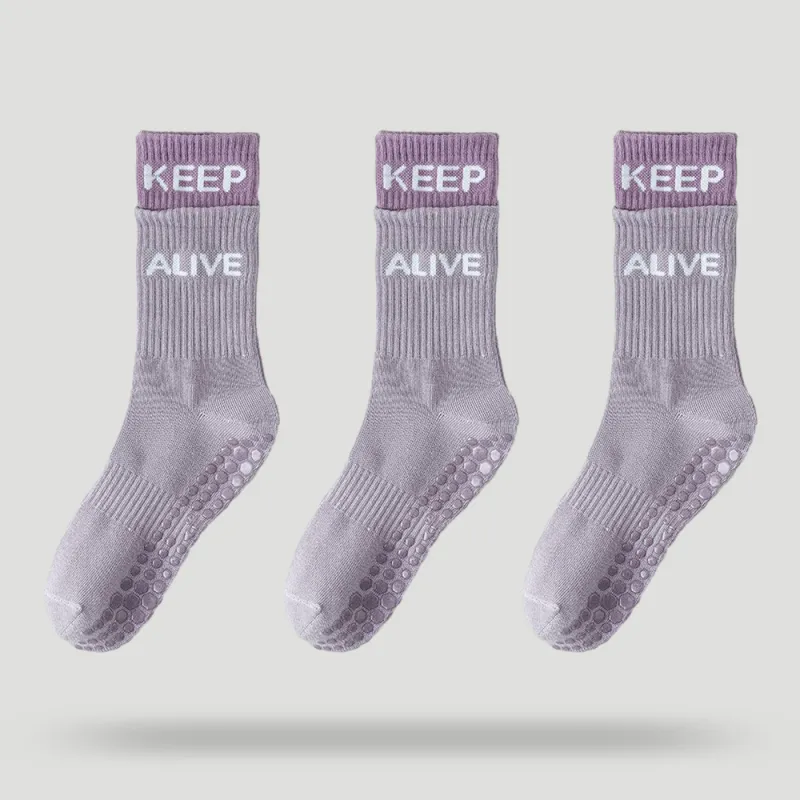 BEAR UNION Yoga Sprot Mid-Calf Socks Women's Combo Set-47